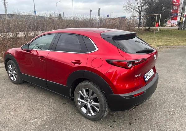 Mazda CX-30 cena 118900 przebieg: 24600, rok produkcji 2021 z Warszawa małe 29